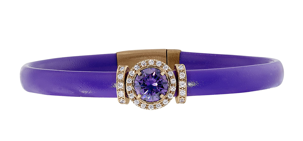 Purple Neoprene & Sapphire Bracelet | Matero